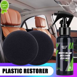 Restaurador de plástico para limpieza de coche, productos de brillo negro, restauración de cuero y pulido automático, renovador de revestimiento de reparación, nuevo