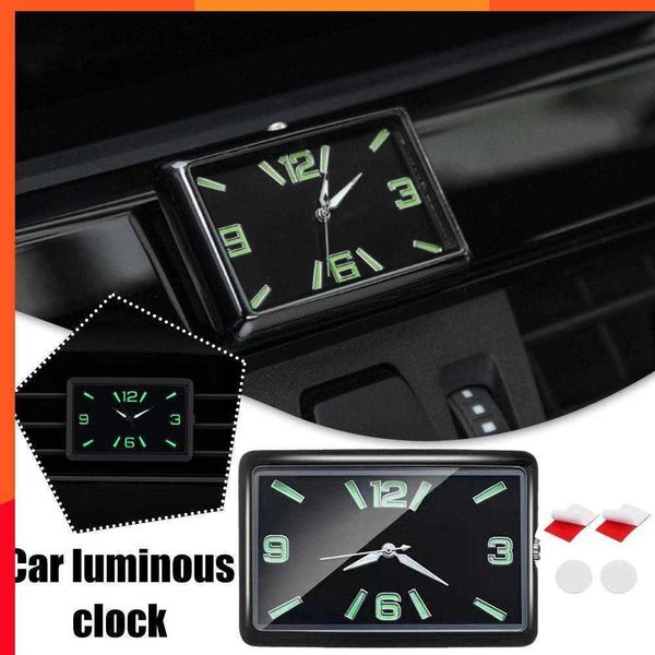 Nouvelle horloge de voiture Automobile interne Stick-On Mini montre de mode numérique Auto horloge à Quartz montre voiture ornements accessoires