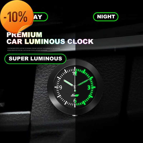Nouvelle horloge de voiture décoration de voiture Mini montre numérique ornements lumineux montre analogique horloges à Quartz ornement automatique accessoires de voiture cadeaux