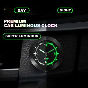 Nouvelle horloge de voiture lumineuse, Mini montre numérique à coller interne, mécanique, horloges à Quartz, ornement automobile, accessoires de voiture, cadeaux