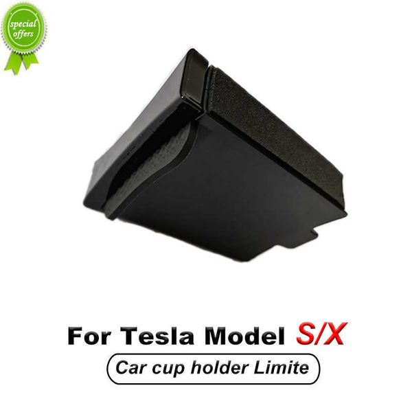 Neue Auto Tasse Halter Karte Slot Halter Für Tesla Modell X Modell S Wasser Tasse Slot Slip Grenze Clip Halter limiter Innen Zubehör