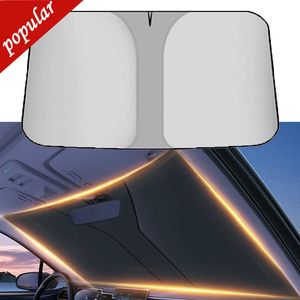 Nouveaux rideaux de voiture pour l'été refroidissement UV réfléchissant voiture pare-brise pare-soleil couverture fenêtre avant pare-soleil Protection pliable