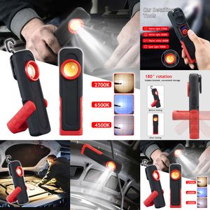 Nieuwe auto-detailleringstools USB-zaklamp Inspectielamp Verfafwerking Lamp Scan Swirl Magnetische grip Autoreparatiewerklampen