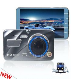 NOUVEAU CAR DVR Unique CAME VIDÉO DIGICHE DE 4 pouces de 4 pouces 2CH 170 ° Véhicule CamronDier WDR GSENSOR Starlight Vision Night Vision Parking 8808930