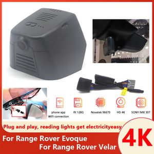 NOUVEAU! Car DVR DVR WiFi Enregistreur vidéo Dash Cam Came Cam For Range Rover Evoque pour Range Rover Velar 2020 2021 2022 2023 2024 4K Dashcam