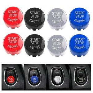 Nieuwe Auto Motor Start Stop Knop Vervang Cover Schakelaar Trim Ring Sticker voor BMW E901234567 Auto-interieur Styling Accessoires