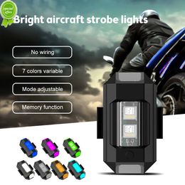 Nuevas luces intermitentes para coche RC Drone luces de avión lámpara de advertencia luces estroboscópicas de motocicleta LED posición de Flash luz inalámbrica piezas de bricolaje