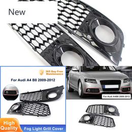Nieuwe auto Fog Light Grill Grille Cover voor Audi A4 B8 2009-12 RS4-stijl