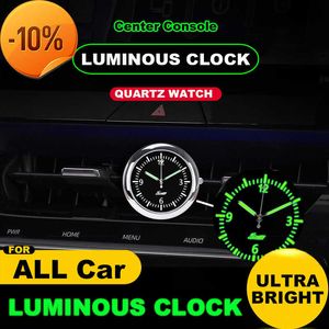 Nuevo reloj de indicador de coche con pegatina Mini salida de aire de coche reloj de cuarzo reloj de salida de coche con función de fluorescencia accesorios de estilo de coche