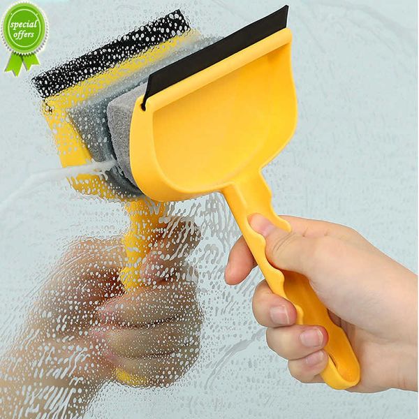 Nouvelle voiture essuie-glace deux-en-un fenêtre verre grattoir brosse Double face ménage salle de bain carrelage brosse de nettoyage ménage Gadget