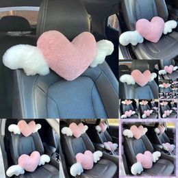 Nouvelle voiture couche cou mignon dessin animé love coeur taille oreiller siège dos coussin décoration intérieure automobile