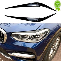 Nuevo coche faro cejas párpados tapas ABS plástico Retrofit accesorios decorativos para BMW X4 X3 G01 G02 2018 2019 2020 2021