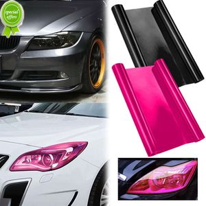 Nueva película de tinte para faros delanteros de coche, luz antiniebla, luz trasera, tinte negro ahumado, película de vinilo, película impermeable, accesorio Exterior para coche