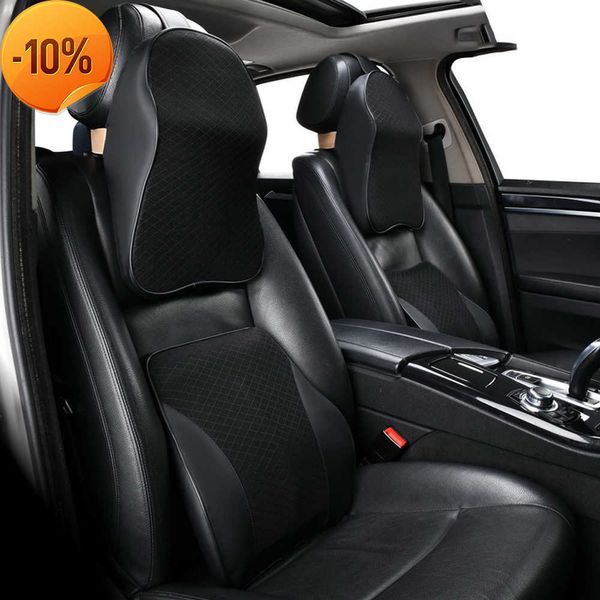 Chargeur de voiture Appui-tête de voiture Oreiller de cou Appuie-tête Mousse à mémoire 3D Voyage automatique Soutien dorsal Cervical Oreiller Titulaire Housses de siège Car Styling