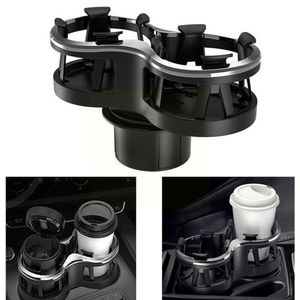 Nouveau support de voiture à Double trou, porte-boisson de voiture, support de boisson, support de bouteille de café, accessoires de tasse, support de bouteille d'eau Dr X7Z5