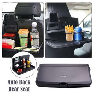 Nouveau support de voiture universel pliant, support de voiture pour nourriture et boisson, support de téléphone, Table de siège arrière pour nourriture, plateau porte-boisson, Table de siège arrière automatique D M2V6