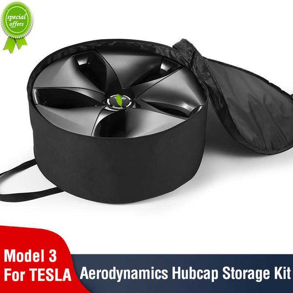 Bolsa para tapacubos de coche, cubierta Oxford para rueda, bolsa de almacenamiento para Tesla modelo 3 Y Aero 18 19 