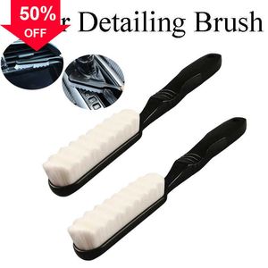 Nouvelle voiture intérieur détaillant brosse Auto longue poignée Dense nettoyant véhicule outil de lavage intérieur cuir panneau toit nettoyage accessoires