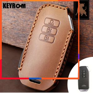 Étui en cuir à 7 boutons pour clé de voiture, pour Kia Ev6 Seltos K5 Sorento Mq4, accessoires de couverture de porte-clés intelligent Romote, nouvelle collection