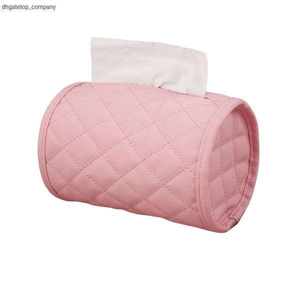 Nouvelle boîte de mouchoirs en cuir de voiture de haute qualité boîte de rangement de voiture serviette papier accoudoir boîte chaise dos porte-mouchoirs couverture accessoires intérieur
