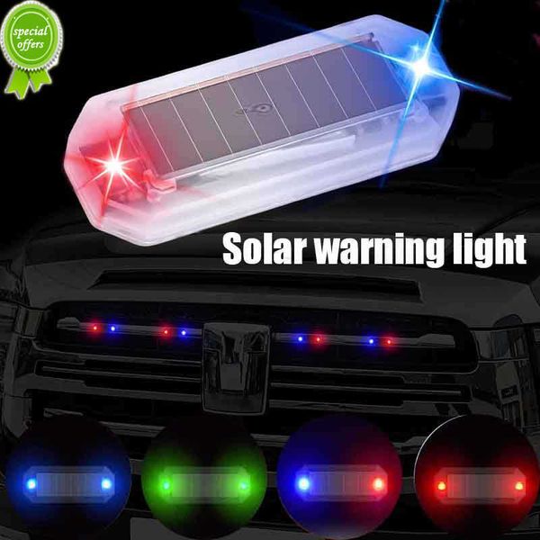 Nuevo coche LED Solar Mini luz de advertencia paseo para motocicleta vehículo eléctrico bicicleta luz trasera noche Anti-luz estroboscópica trasera Aution lámpara