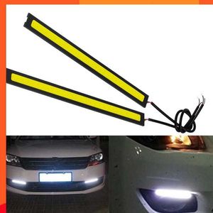 Nieuwe auto LED Strip Licht Waterdichte dag looplicht DC12V DRL COB LED STRIP LICHT BAR LED Turn Signal Ligh voor Automotive