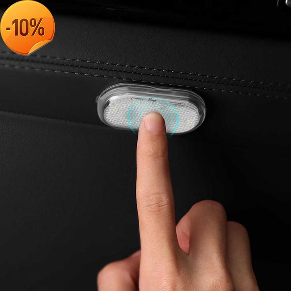 Cargador de coche, luces LED táctiles para coche, luz de carga USB Interior inalámbrica, lámparas de lectura de techo para techo de coche, para puerta, pie, maletero, caja de almacenamiento, caída