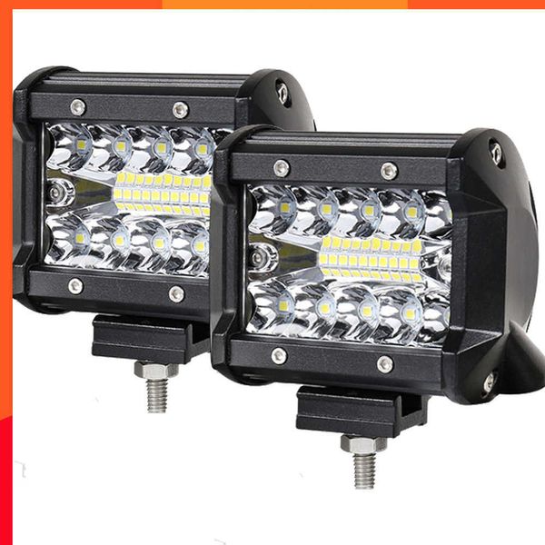 Nouvelle voiture LED barre lumineuse de travail lampe de conduite pour bateau tout-terrain tracteur camion 4x4 phares antibrouillard LED 12V 24V phare pour barre lumineuse LED ATV