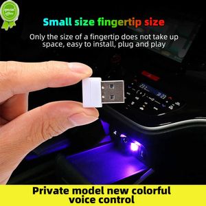 Nouvelle voiture légère mini USB LED intérieur atmosphère lumineuse éclairage d'urgence lumière pc auto