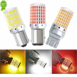 Nouvelle lampe de signalisation de feux de voiture 1156 PY21W BAU15S 1157 P21/BAY15D T20 7440/W21W 144SMD ampoule Led voiture clignotant aucune erreur Canbus 12-24V