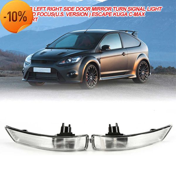 Nuevo espejo de coche, luz de esquina de señal de giro, cubierta de lámpara, pantalla de sombra para Ford Focus 2 3 2012-2018 Mondeo 2007 - 2013, lámpara LED de espejo trasero