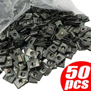 Clips de fixation à vis en métal pour motos et voitures, Clip de Type U avec vis, Clip de Protection antirouille, boucle à vis, feuille de fer