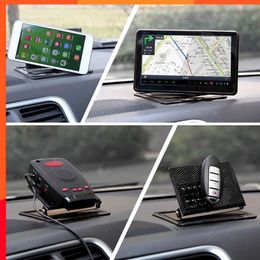 Nuevo adorno de coche de silicona 360 soporte giratorio para teléfono alfombrilla antideslizante para salpicadero de automóvil almohadilla adhesiva de ángulo ajustable para navegación GPS
