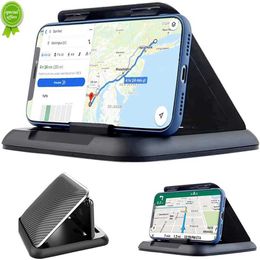 NIEUWE AUTO Telefoonhouder Dashboard 3 tot 7 inch mobiele telefoon Clip Carbon Fiber Mount Bracket voor iPhone XR XS Max GPS Stand