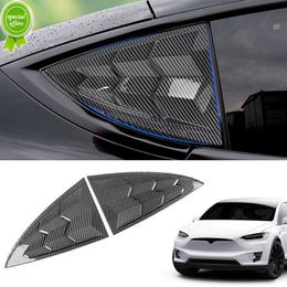 Nouvelle voiture arrière fenêtre stores triangulaire fenêtre Protection couvre garnitures panneau pour Tesla modèle 3 2017 2018 2019 2020 2021 2022