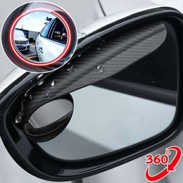 Nuevo espejo retrovisor para coche, espejo de punto ciego para cejas, espejo redondo pequeño, gran angular de 360 grados, espejo auxiliar de estacionamiento sin marco HD Au