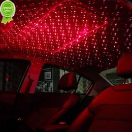Nieuwe autodak Star Light Interieur LED Starry Laser Atmosphere Ambient Projector USB Auto Decoration Night Home Decor Galaxy Lights