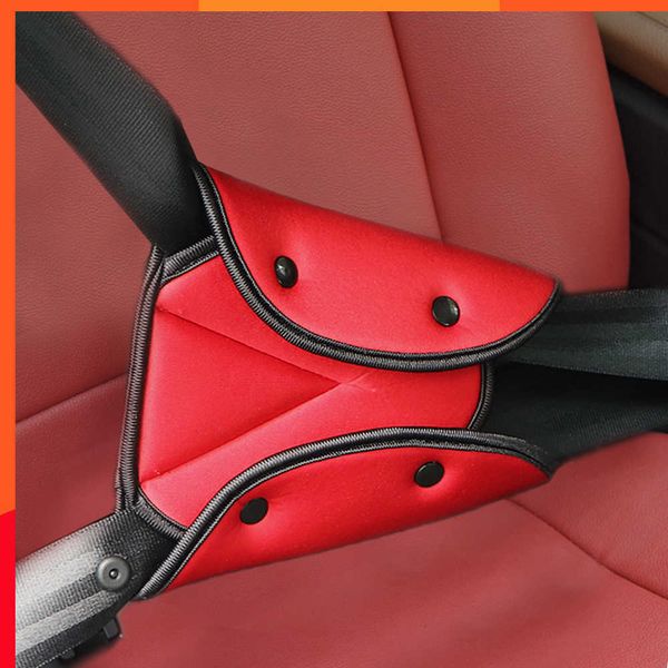 Nouvelle couverture de ceinture de sécurité de sécurité de voiture doux réglable Triangle sécurité ceinture de sécurité Clips Protection pour bébé enfant ceintures accessoires de voiture