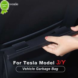 Nieuwe Auto Rugleuning Opbergtas Achterbank Vuilniszak Opvouwbare Opbergtas Accessoires Voor Tesla Model 3 Model Y 2016-2020 2021 2022