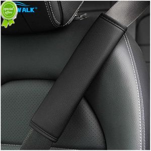 Nouvelle couverture de ceinture de sécurité de voiture en cuir PU respirant universel Auto ceinture de sécurité couvre coussin protecteur ceintures de sécurité Protection des épaules