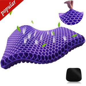 Nouveau siège d'auto Couvercle de refroidissement Gel Oreiller antidérapant Anti-slip Soft et confortable Massage extérieur Bureau de coussinet en fauteuil roulant sans glissement