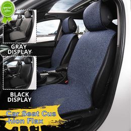 Nieuwe autostoelhoes voor/achter vlasstoel Bescherm kussen Auto Auto -stoel Kussenbeschermer Kussen Auto Covers Mat Protect