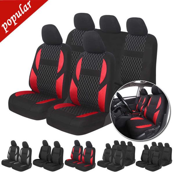 Cubierta de asiento de automóvil nueva Conjunto de protección dividida delantera y trasera y diseño de cojín de aire Carstyling Cars universales aptos para Kia Rio para Peugeot307