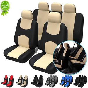 Camiseta de cubierta de asiento de automóvil nueva accesorios para interiores universales negros para 1/2/5/7 asientos para Vauxhall Zafira Mk III para Uz-Daewoo Matiz