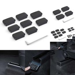 Nieuwe autostoelglijbaan Anti-Kick Poelie Anti-Collision Clip Sliding Rail Blanking Protection Cover voor Tesla Model 3/Y Accessoires