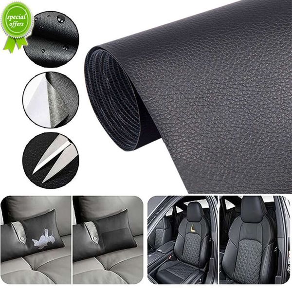 Nuevos asientos de coche, bolsas para muebles, parches de reparación adhesivos, pegatinas de Tela de cuero de PU autoadhesivas para accesorios de coche