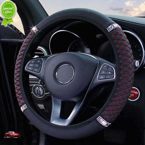 Nuevo protector para volante de coche negro sin anillo interior para 37-38 cm/15 pulgadas para skoda rapid para ssangyong rexton para renault