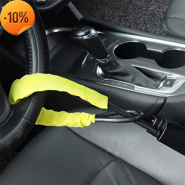 Chargeur de voiture Serrure de volant de voiture Serrure antivol de ceinture de sécurité universelle avec 2 clés Dispositif antivol pour la plupart des voitures Accessoires de voiture SUV