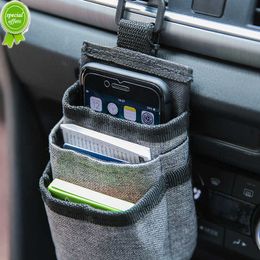 Nuova scatola portaoggetti per auto Oxford Borsa da appendere Supporto per presa d'aria Stivaggio Riordino nella tasca per telefono auto Borsa a secchiello Accessori per auto