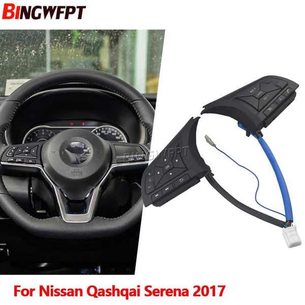 Nuevo botón de interruptor de volante de Control de crucero de estilo de coche para Nissan Qashqai para J11ZGL Serena C27 2018-2019